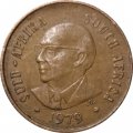 ЮАР 1 цент 1979 год - Окончание президентства Николааса Дидерихса