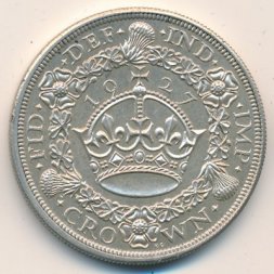 Великобритания 1 крона 1927 год