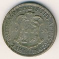 ЮАР 2 шиллинга 1933 год