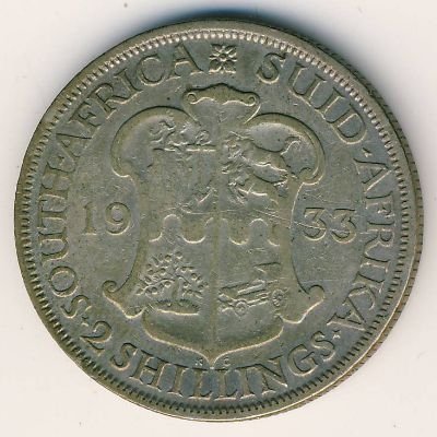 ЮАР 2 шиллинга 1933 год