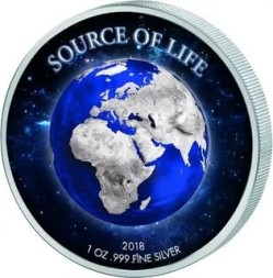 Монета Бенин 1000 франков КФА 2018 год - Земля - источник жизни