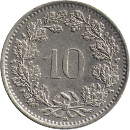 Швейцария 10 раппенов 2003 год