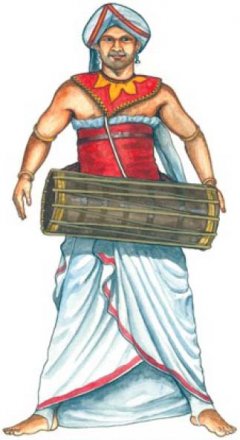 Шри-Ланка 50 рупий 2016 год - Мост в Манампитии. Танцор и барабанщик UNC