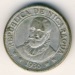 Никарагуа 10 сентаво 1936 год