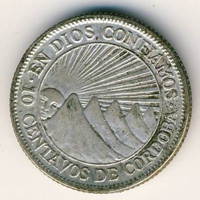 Никарагуа 10 сентаво 1936 год