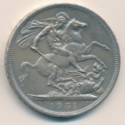 Великобритания 1 крона 1951 год