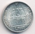 Сан-Марино 1000 лир 1977 год - 600 лет со дня рождения Филиппо Брунеллески
