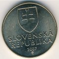 Словакия 1 крона 2007 год - Дева Мария с младенцем