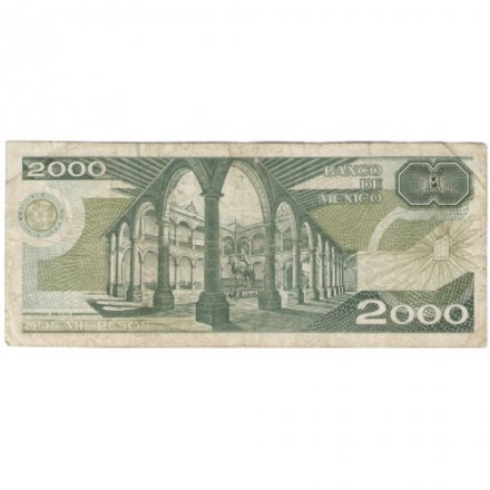 Мексика 2000 песо 1983 год - Жусто Сиерра - F-VF