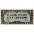 Филиппины (Японская оккупация) 5 сентаво 1942 год - UNC