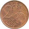 Австрия 2 евроцента 2008 год - Эдельвейс