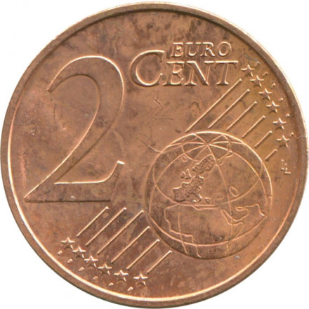 Австрия 2 евроцента 2008 год - Эдельвейс