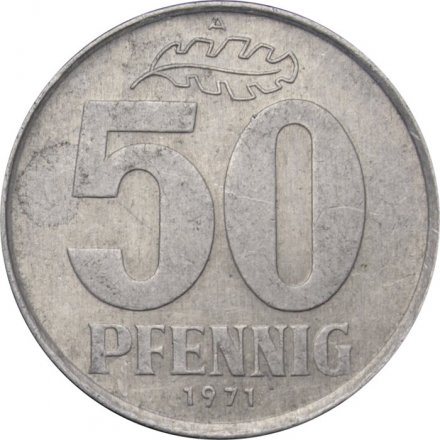 ГДР 50 пфеннигов 1971 год