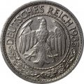 Веймарская республика 50 рейхспфеннигов 1935 год (J)