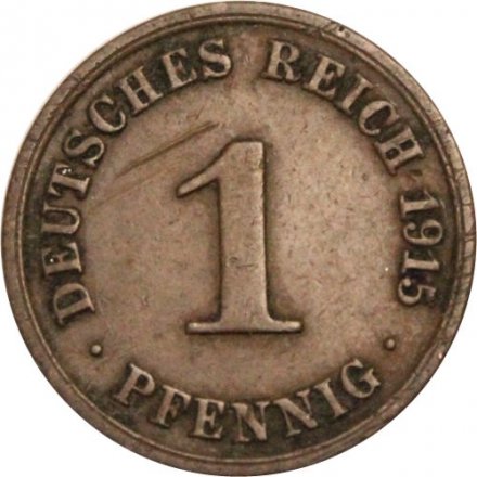 Германия 1 пфенниг 1915 год (A)
