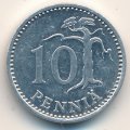 Финляндия 10 пенни 1988 год