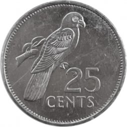 Сейшелы 25 центов 2010 год
