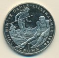 Гибралтар 1 крона 1993 год - XVII Зимние олимпийские игры, Лиллехаммер 1994. Лыжные гонки