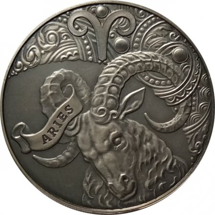 Беларусь 1 рубль 2014 год - Овен (Aries)
