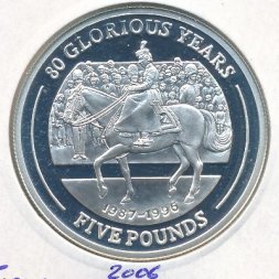 Гибралтар 5 фунтов 2006 год