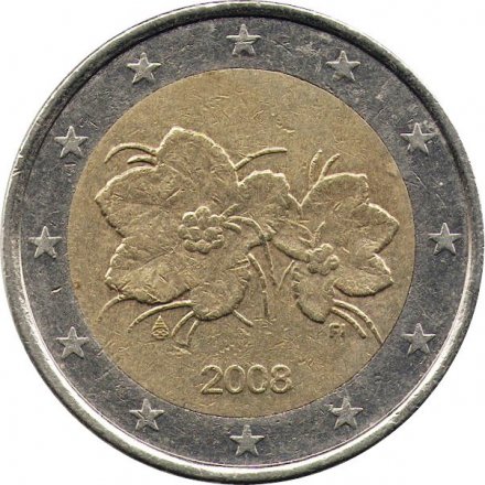 Финляндия 2 евро 2008 год - Морошка