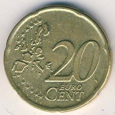 Греция 20 евроцентов 2005 год