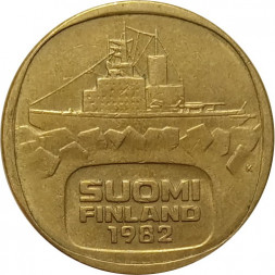 Финляндия 5 марок 1982 год - Ледокол Урхо