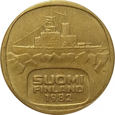 Финляндия 5 марок 1982 год - Ледокол Урхо