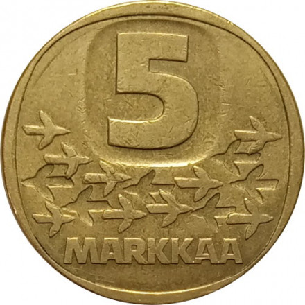 Финляндия 5 марок 1982 год - Ледокол Урхо