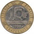 Франция 10 франков 1990 год - Гений Свободы
