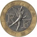 Франция 10 франков 1990 год - Гений Свободы