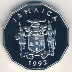 Ямайка 1 цент 1992 год