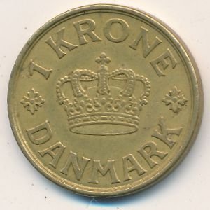 Дания 1 крона 1934 год