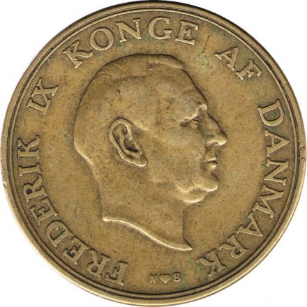 Дания 2 кроны 1952 год - Король Фредерик IX