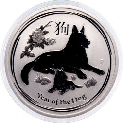 Австралия 50 центов 2018 год - Восточный календарь. Год Собаки