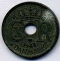 Дания 25 эре 1945 год