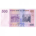 Зимбабве 500 долларов 2007 год - UNC