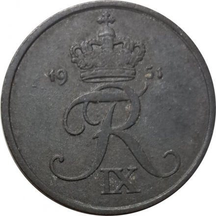 Дания 2 эре 1951 год