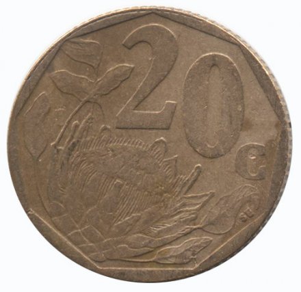 ЮАР 20 центов 1998 год