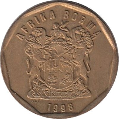 ЮАР 20 центов 1998 год