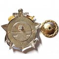 Знак Участник обороны Приморья. Эскадренный миноносец "Расторопный". 1941-1945