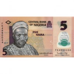 Нигерия 5 найра 2019 год - XF