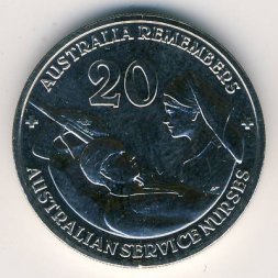 Австралия 20 центов 2009 год