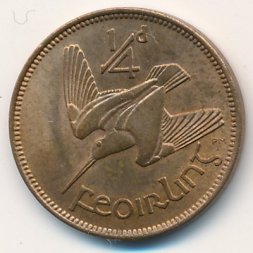 Ирландия 1 фартинг 1953 год