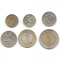 Набор из 6 монет Турция 2005-2006 год