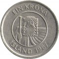 Исландия 1 крона 1987 год - Треска