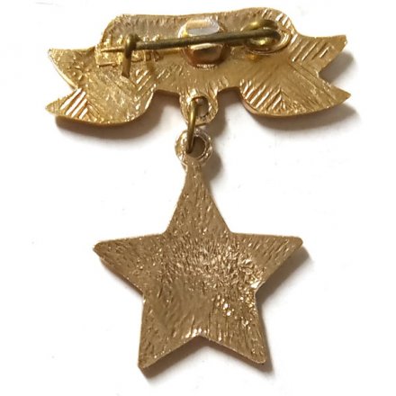Значок Волгоград. Звезда большая подвесная