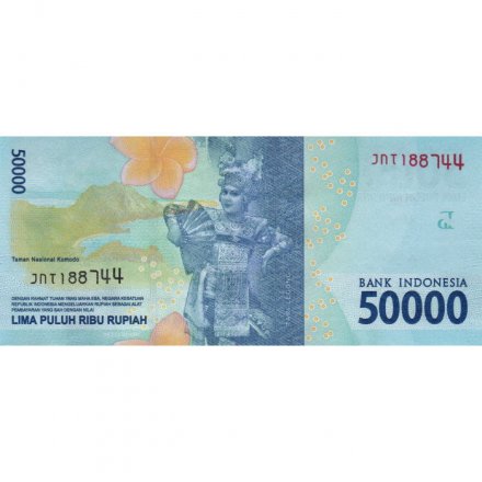 Индонезия 50000 рупий 2016 год (выпуск 2020 год) - Национальные герои. Джуанда Картавиджайя UNC