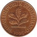 ФРГ 1 пфенниг 1995 год (A)
