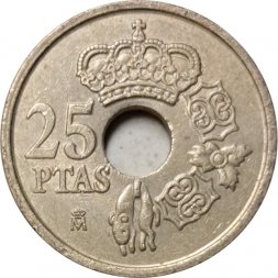 Испания 25 песет 2000 год